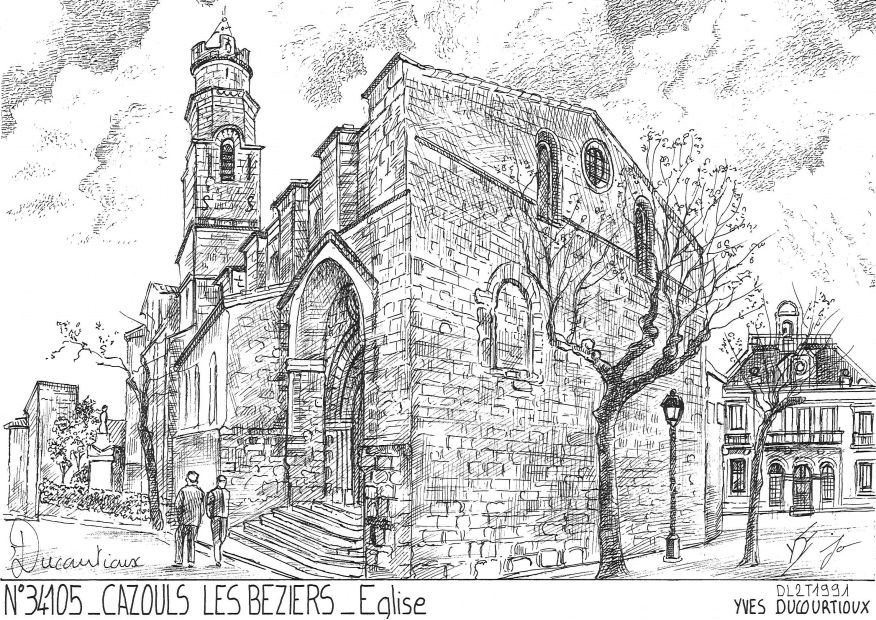 N 34105 - CAZOULS LES BEZIERS - église